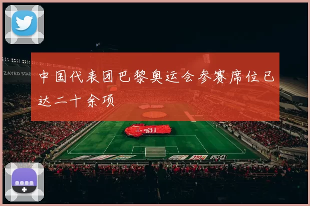 中国代表团巴黎奥运会参赛席位已达二十余项